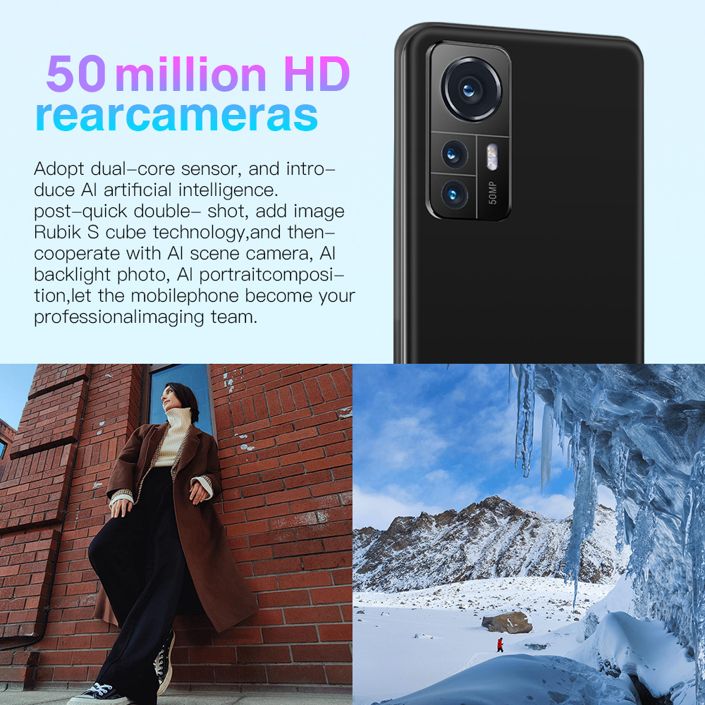 2022 nota original 12 pro smartphone globaleversion 5.8 Polegada telefone celular 8gb + 256gb handys entsperrt telefones celulares 5g telefone