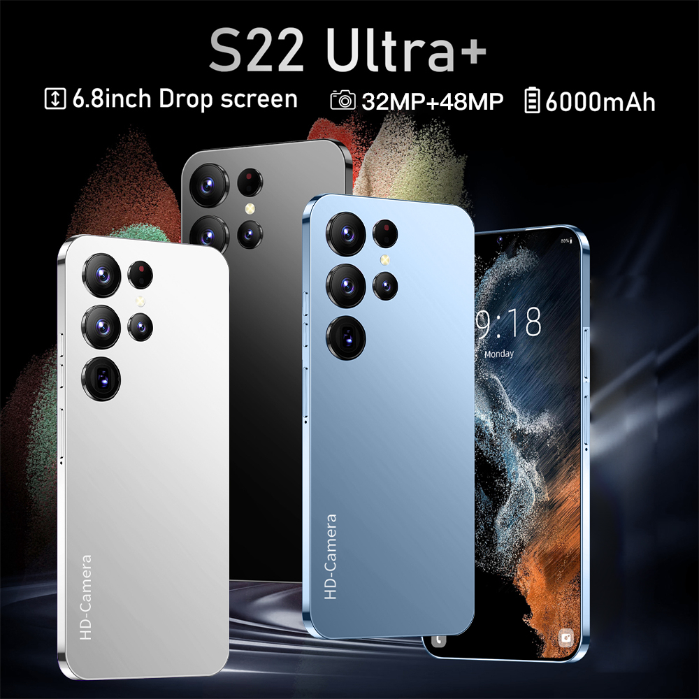 Smartphone original s22 ultra 6.8 polegada celular celular 6000mah 16 + 1tb handys android 12 telefones celulares desbloqueado 5g telefone