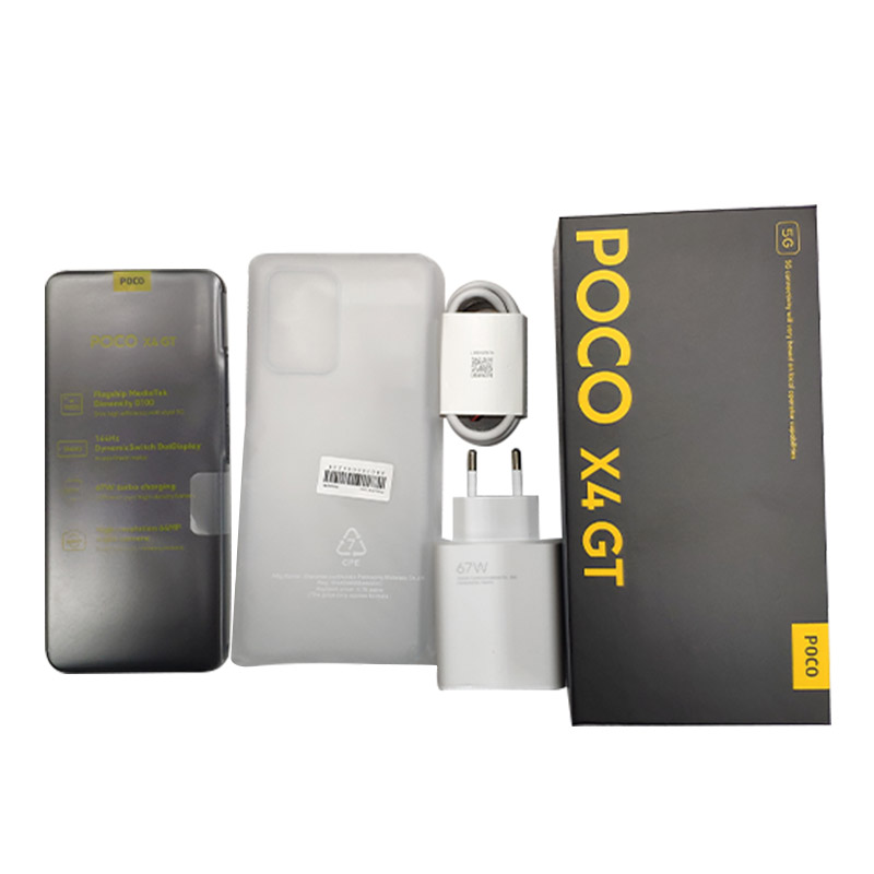 POCO X4 GT versão global 5G smartphone 8gb 128gb/8gb 256gb dimensão 8100 144hz 64mp triplo câmera 67w turbo carregamento nfc