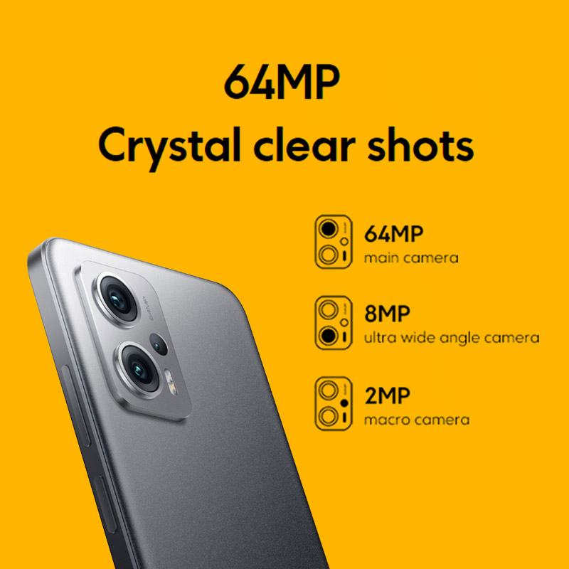 POCO X4 GT versão global 5G smartphone 8gb 128gb/8gb 256gb dimensão 8100 144hz 64mp triplo câmera 67w turbo carregamento nfc