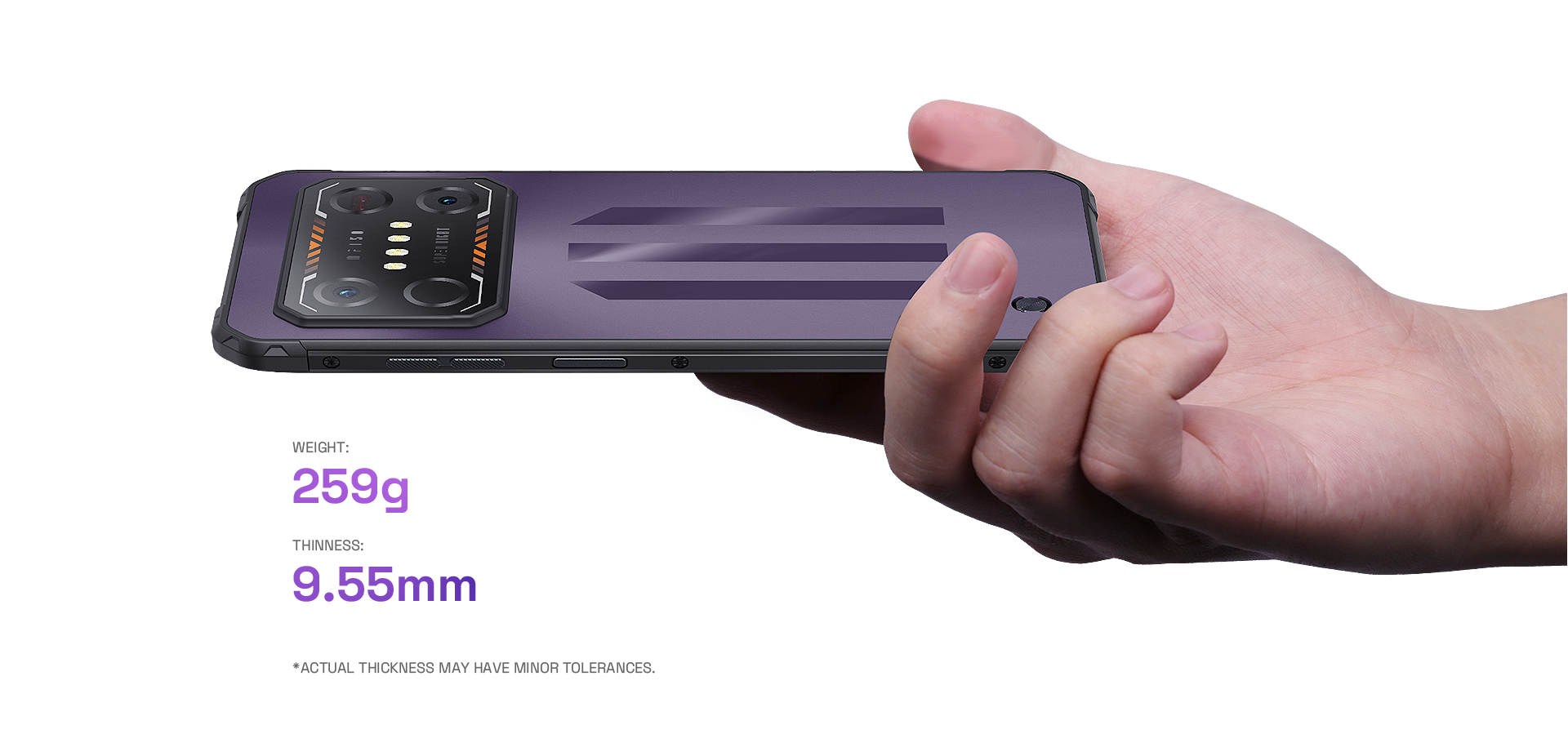 Iiif150 air1 ultra áspero visão noturna smartphone 6.8