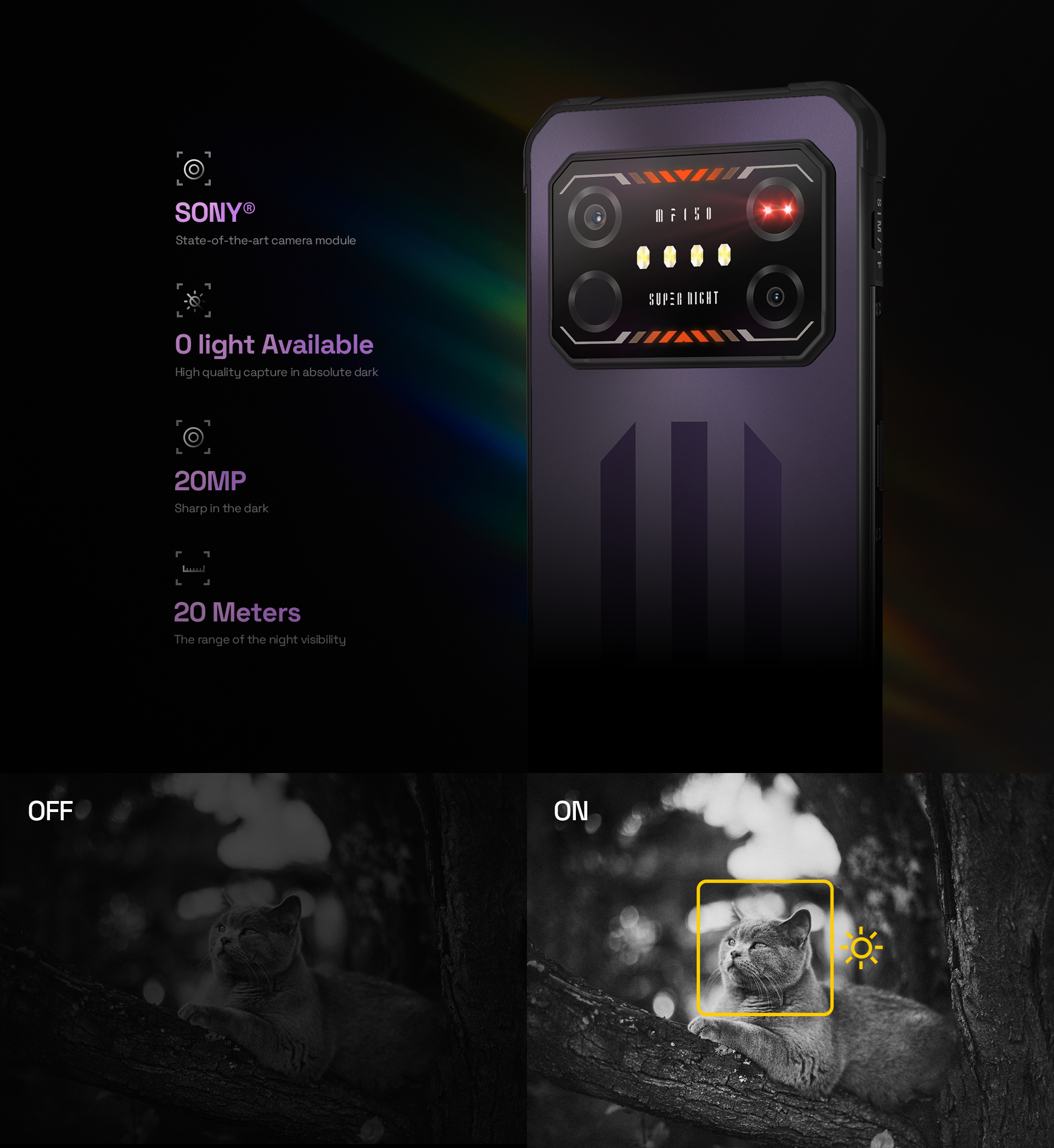 Iiif150 air1 ultra áspero visão noturna smartphone 6.8