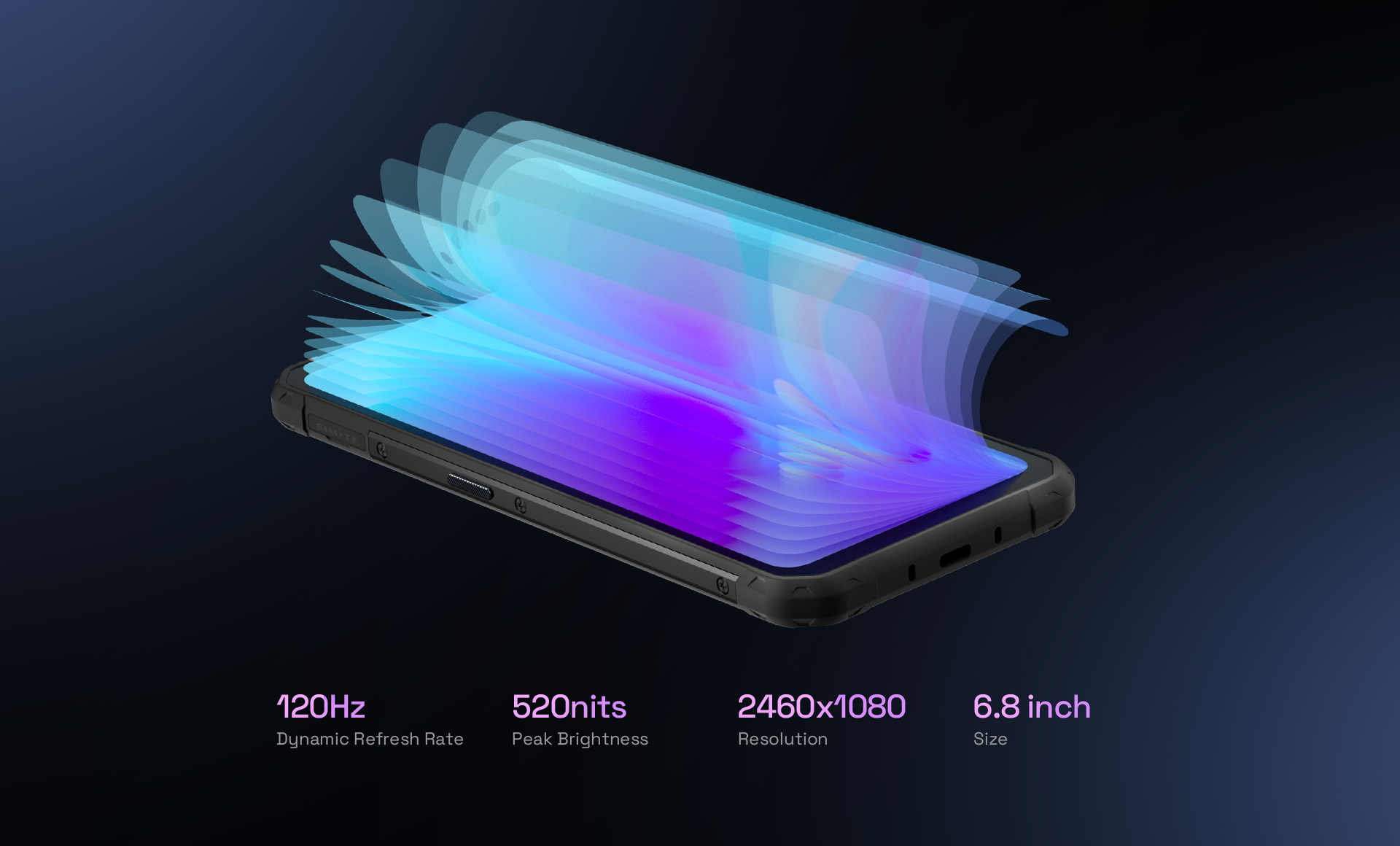 Iiif150 air1 ultra áspero visão noturna smartphone 6.8