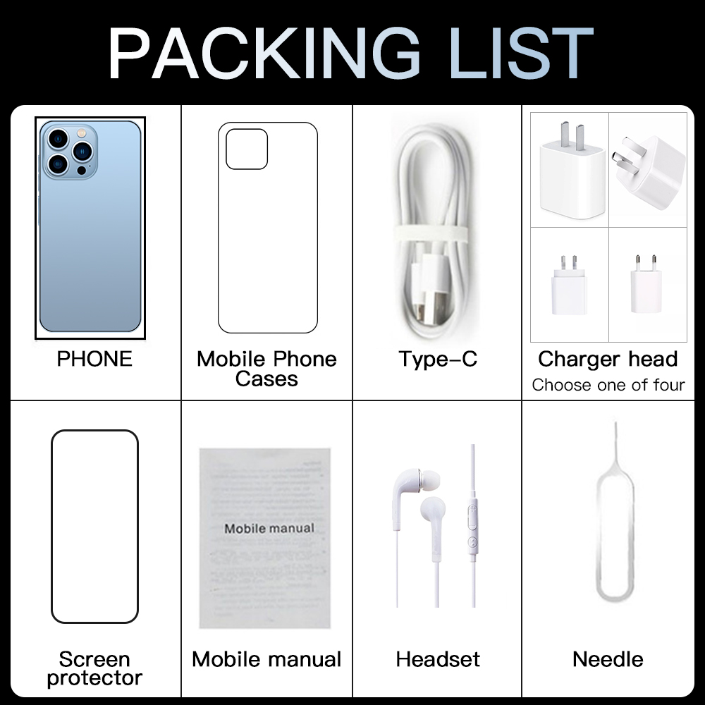 2022 versão global i13 pro max 5g smartphone 16g