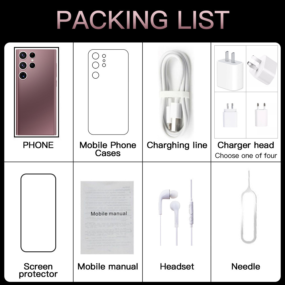 2023 Global Version S22 Ultra SmartPhone 6.8