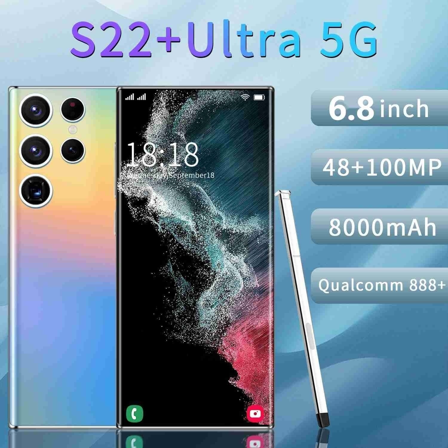 2023 Global Version S22 Ultra SmartPhone 6.8