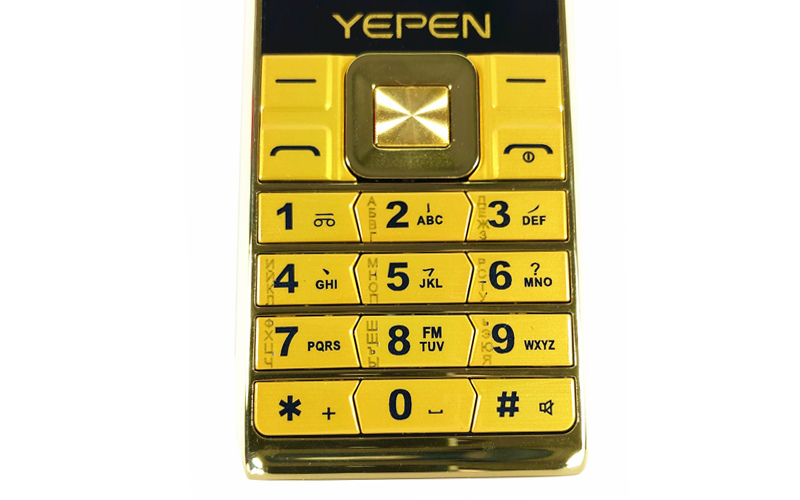 Luxo retro duplo sim telefone celular bluetooth