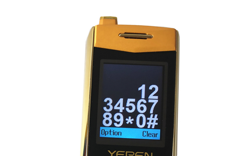 Luxo retro duplo sim telefone celular bluetooth