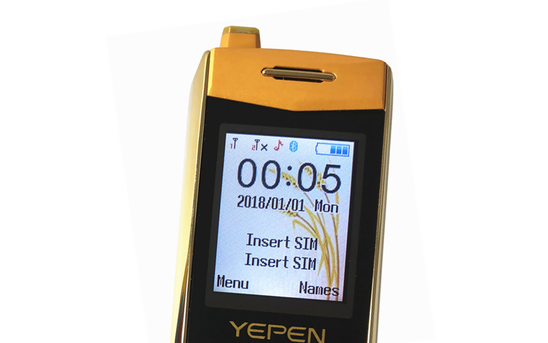 Luxo retro duplo sim telefone celular bluetooth