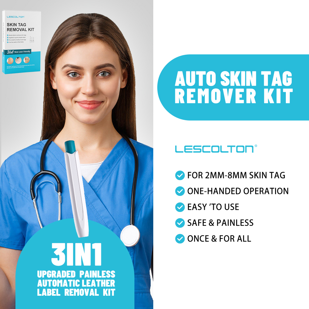 Lescolton auto removedor de tag de pele 3 em 1 kit