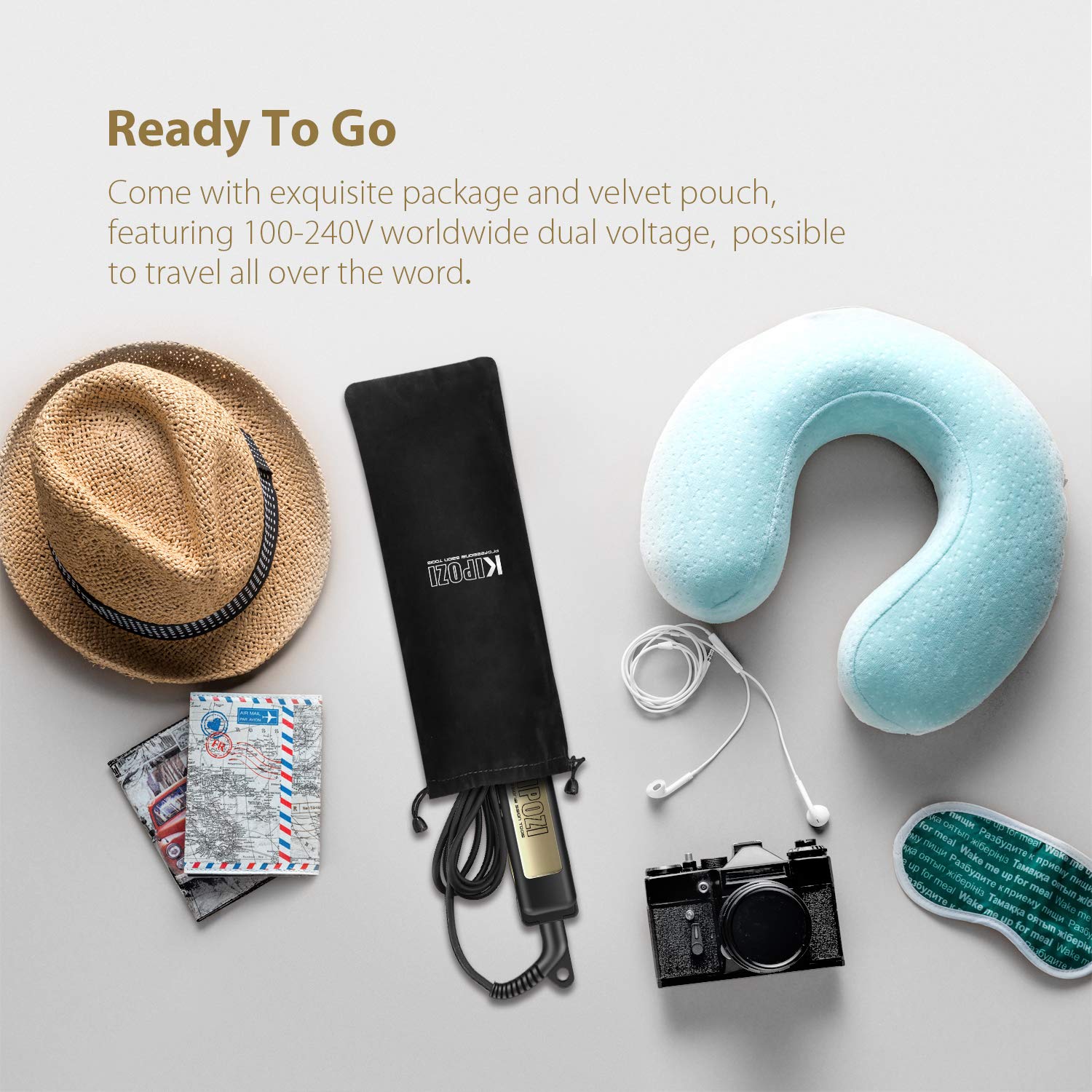 Kipozi ferro liso cabelo profissional