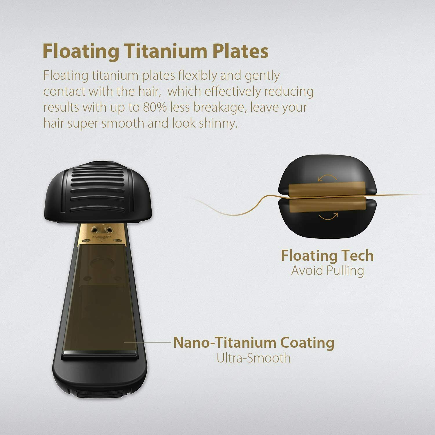 Kipozi ferro liso cabelo profissional