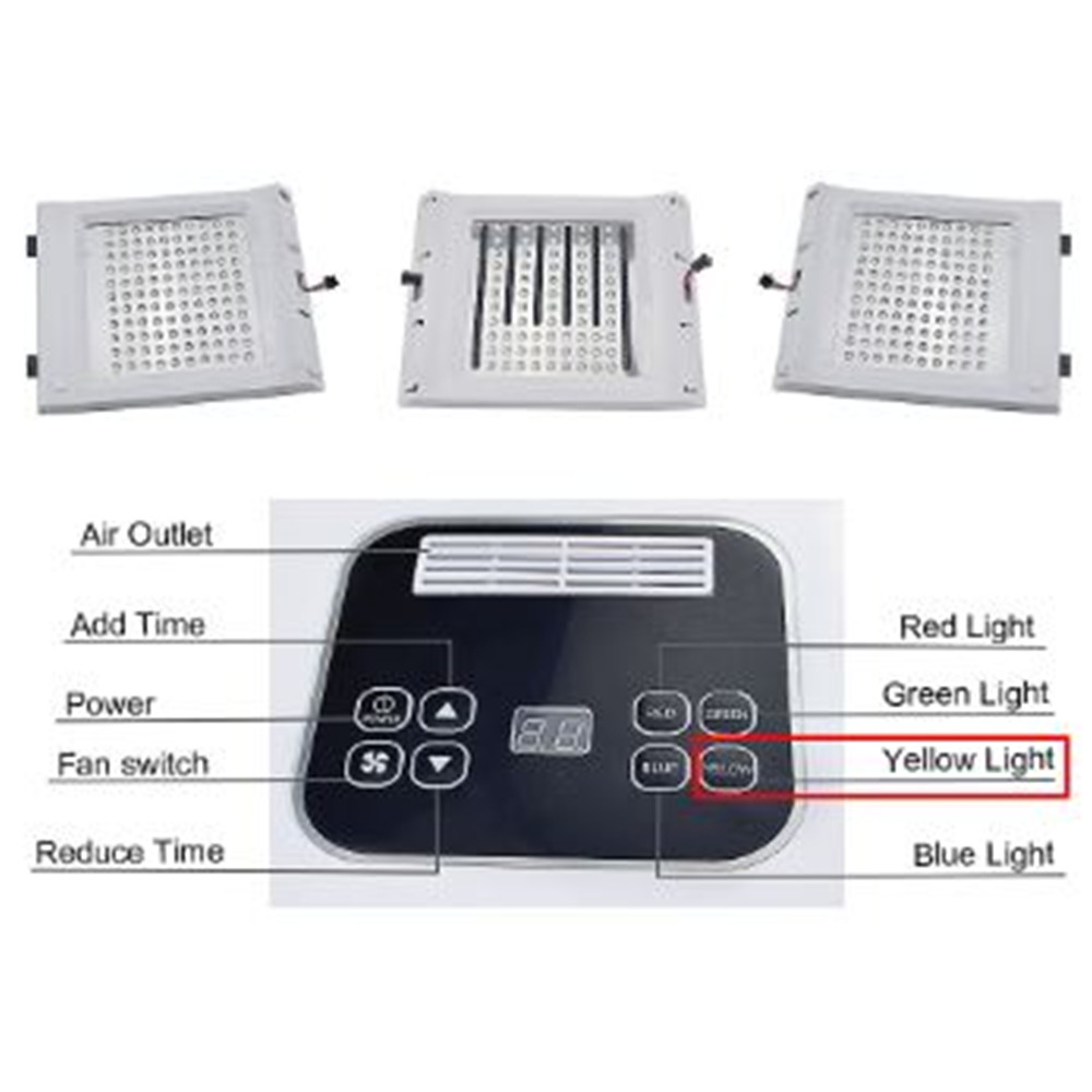 Venda direta 7 cores pdt led terapia fotodinâmica