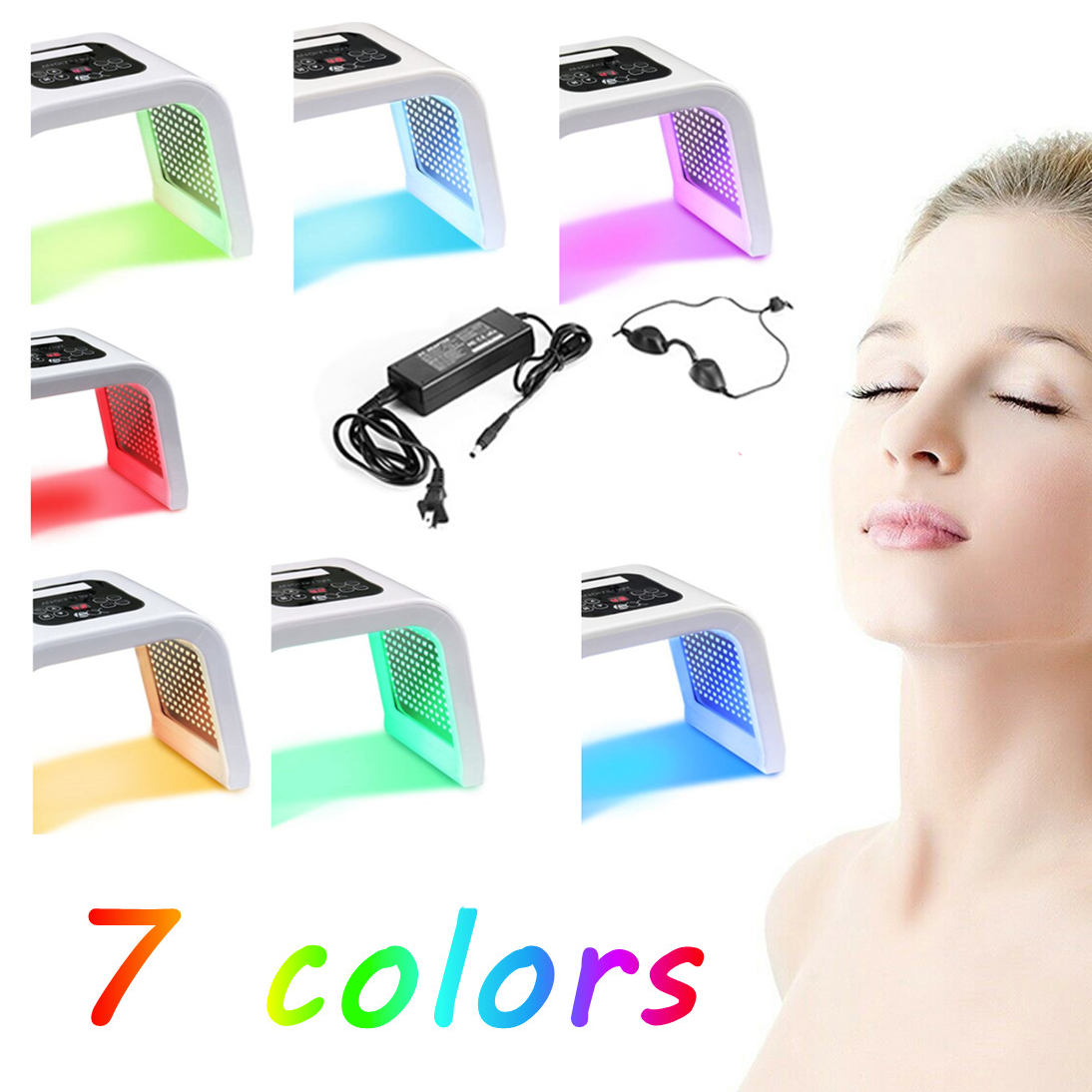 Venda direta 7 cores pdt led terapia fotodinâmica