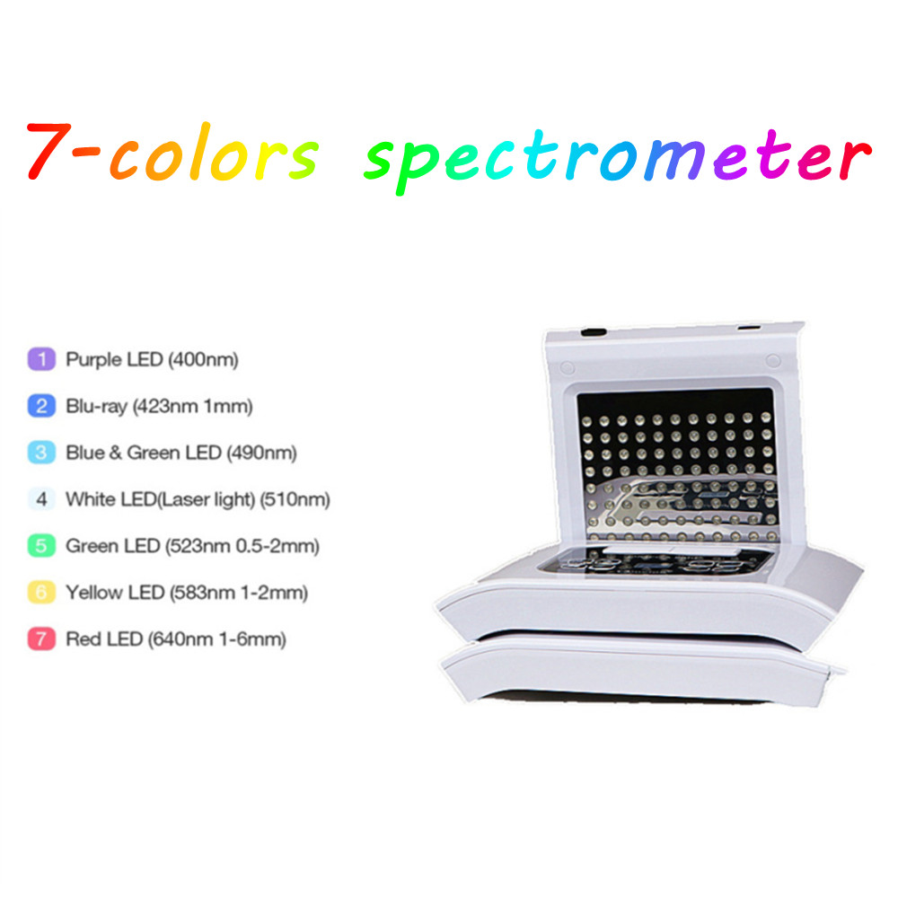 Venda direta 7 cores pdt led terapia fotodinâmica