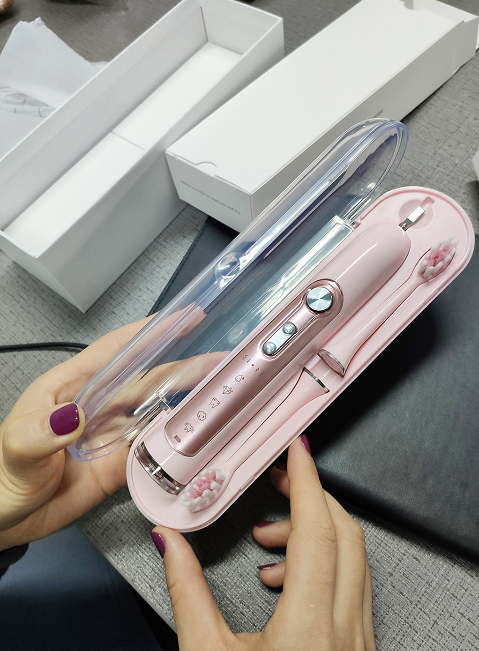 SUBORT Super Sonic Escovas de Dentes Elétricas SUBORT Super Sonic Escovas de Dentes Elétricas