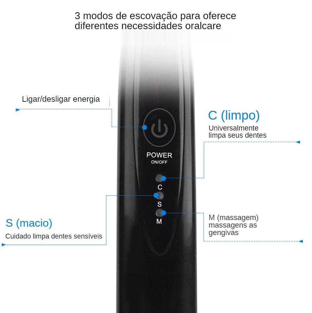 Mornwell-escova de dentes elétrica sônica d02b