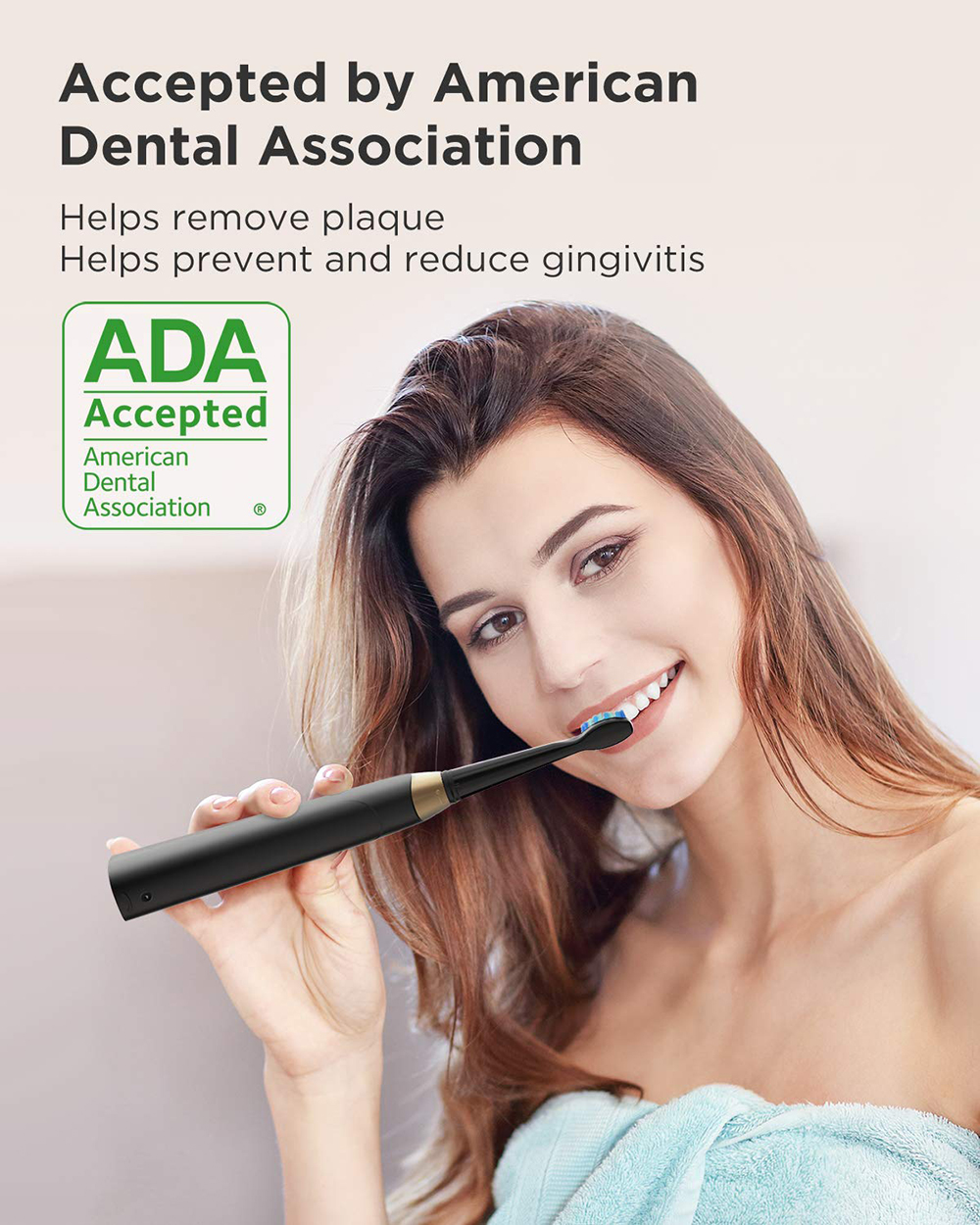 Fairywill sonic escova de dentes elétrica 5 modos Fairywill sonic escova de dentes elétrica 5 modos