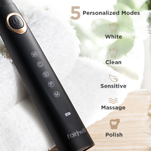 Fairywill sonic escova de dentes elétrica 5 modos Fairywill sonic escova de dentes elétrica 5 modos