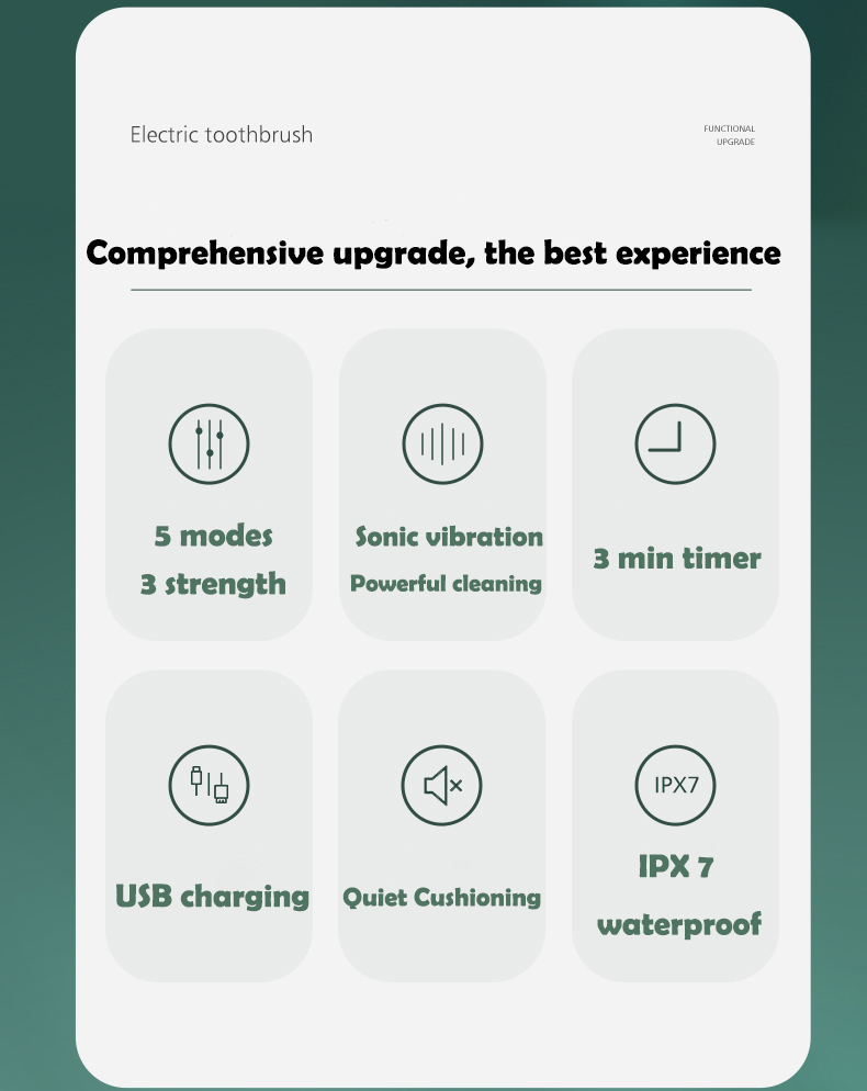 Sonic escova de dentes elétrica para adultos Sonic escova de dentes elétrica para adultos
