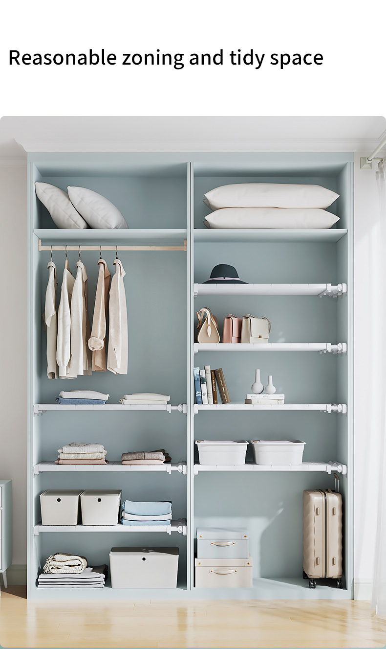 Joybos Armazenamento Prateleiras Organizador de Armários Prateleiras telescópicas Prateleiras fixadas na parede para Armários Cozinha Acessórios de banheiro