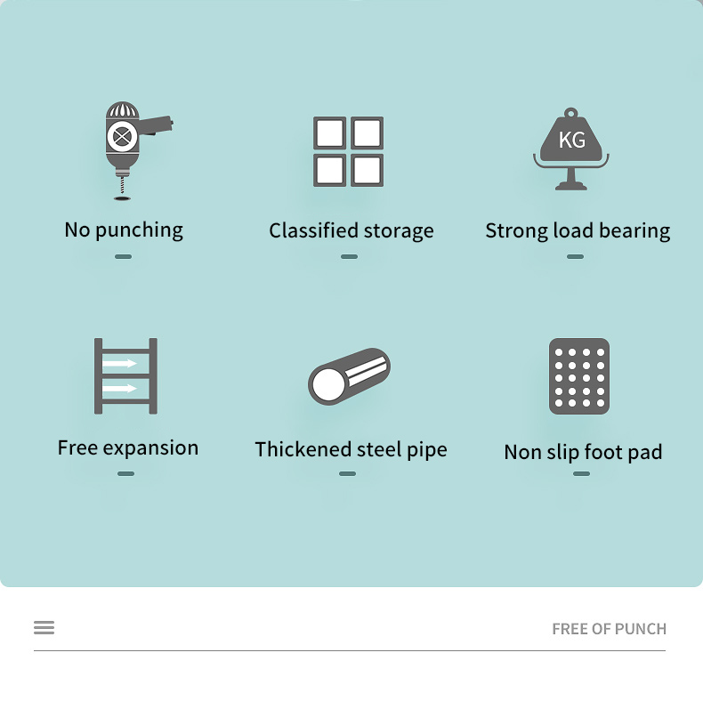 Joybos Armazenamento Prateleiras Organizador de Armários Prateleiras telescópicas Prateleiras fixadas na parede para Armários Cozinha Acessórios de banheiro