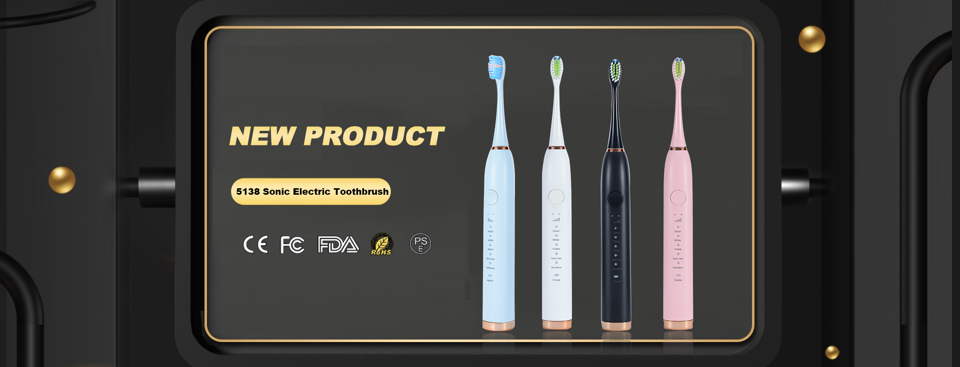 Candour cd-5168 sonic escova de dentes elétrica recarregável ipx8 à prova d15 água 15 modo usb carregador cabeças de substituição conjunto
