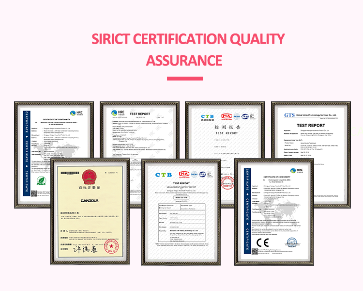 Candour cd-5168 sonic escova de dentes elétrica recarregável ipx8 à prova d15 água 15 modo usb carregador cabeças de substituição conjunto