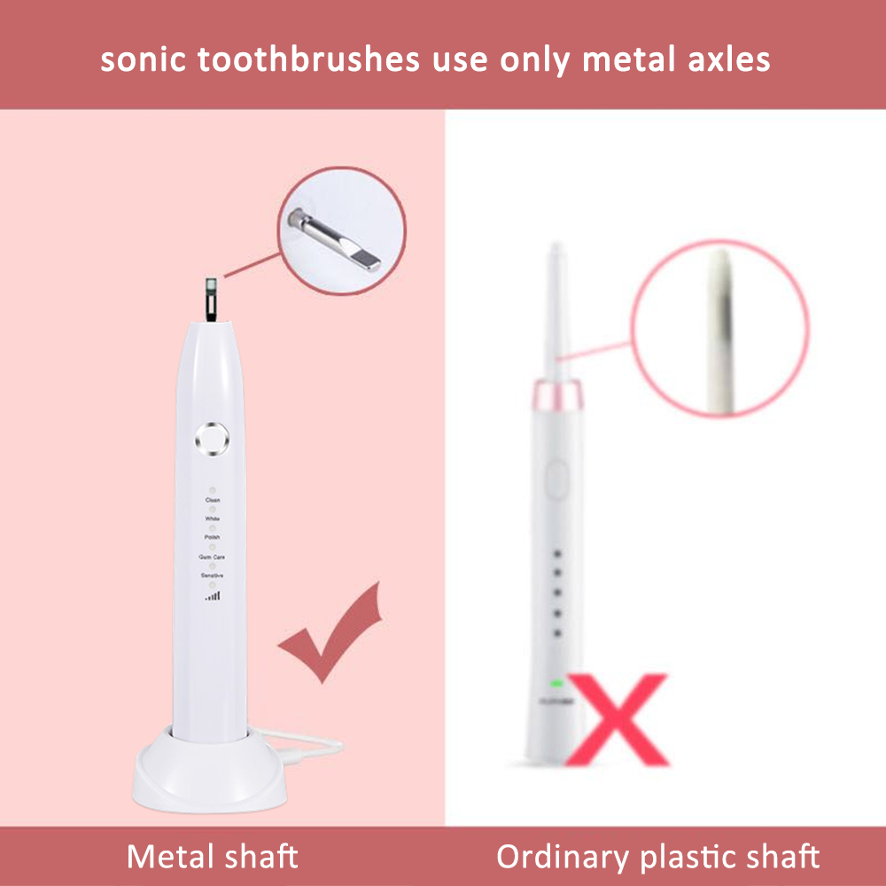 Candour cd-5168 sonic escova de dentes elétrica recarregável ipx8 à prova d15 água 15 modo usb carregador cabeças de substituição conjunto