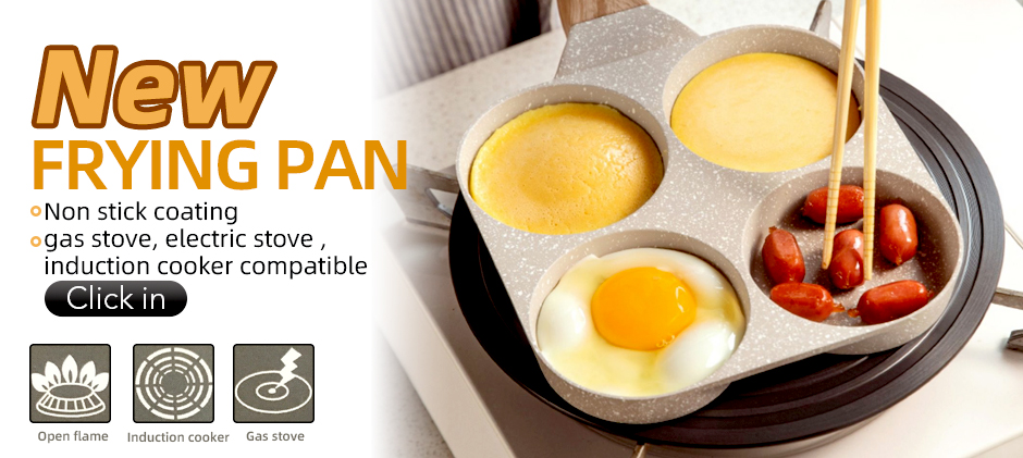 2/ 4 buracos frigideira pan preto engrossado cozinha omelete antiaderente ovo poacher panqueca crepe bife cozinhar presunto café da manhã fabricante