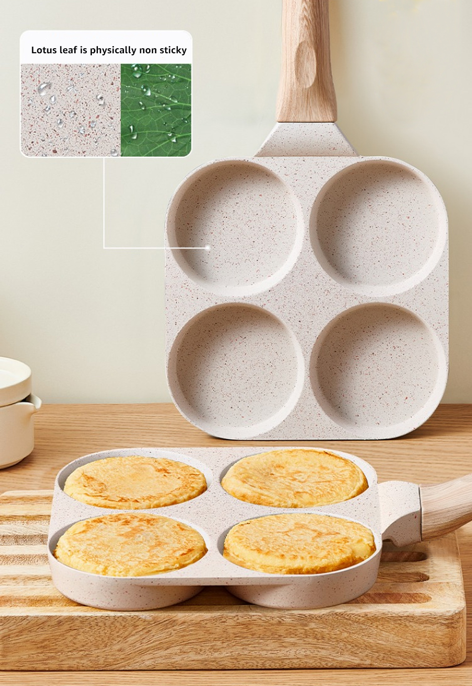 2/ 4 buracos frigideira pan preto engrossado cozinha omelete antiaderente ovo poacher panqueca crepe bife cozinhar presunto café da manhã fabricante