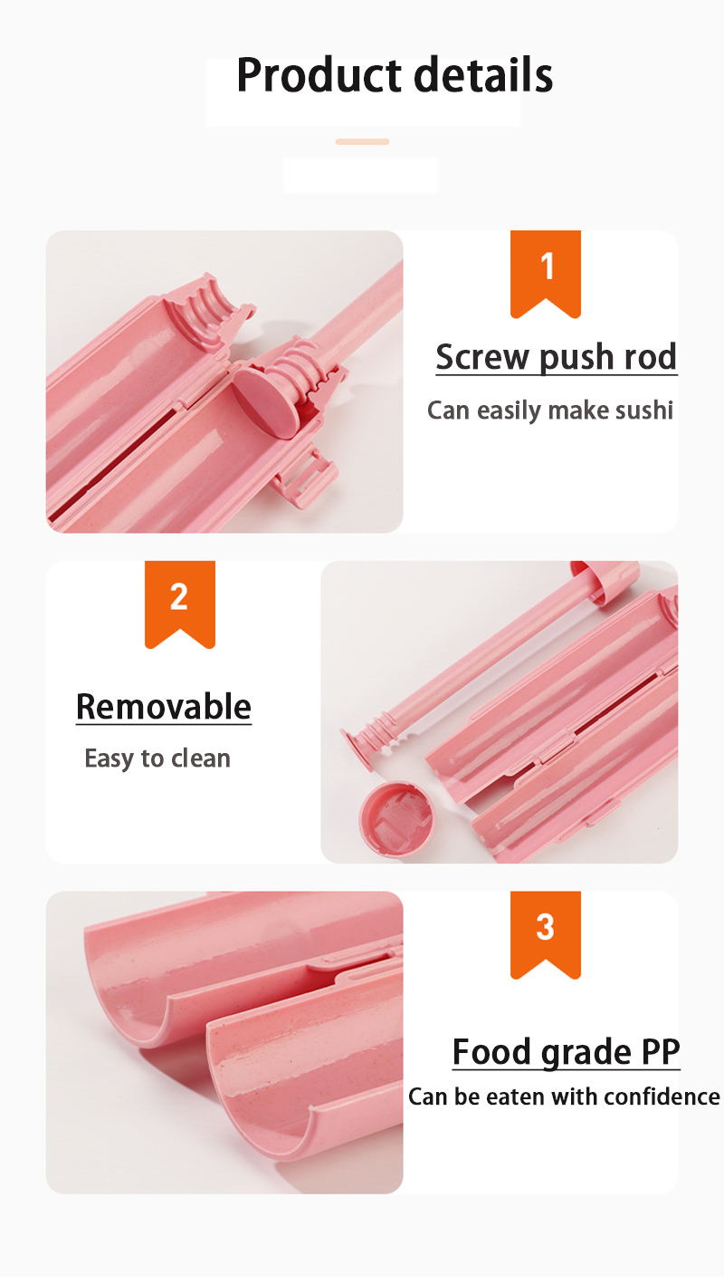 Fabricante de sushi rápido sushi bazuca japonês rolo arroz molde carne vegetal rolamento diy sushi que faz a máquina cozinha sushi ferramenta