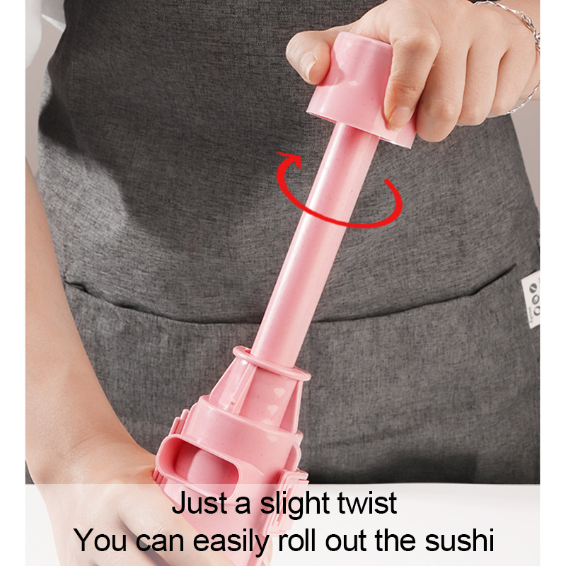 Fabricante de sushi rápido sushi bazuca japonês rolo arroz molde carne vegetal rolamento diy sushi que faz a máquina cozinha sushi ferramenta