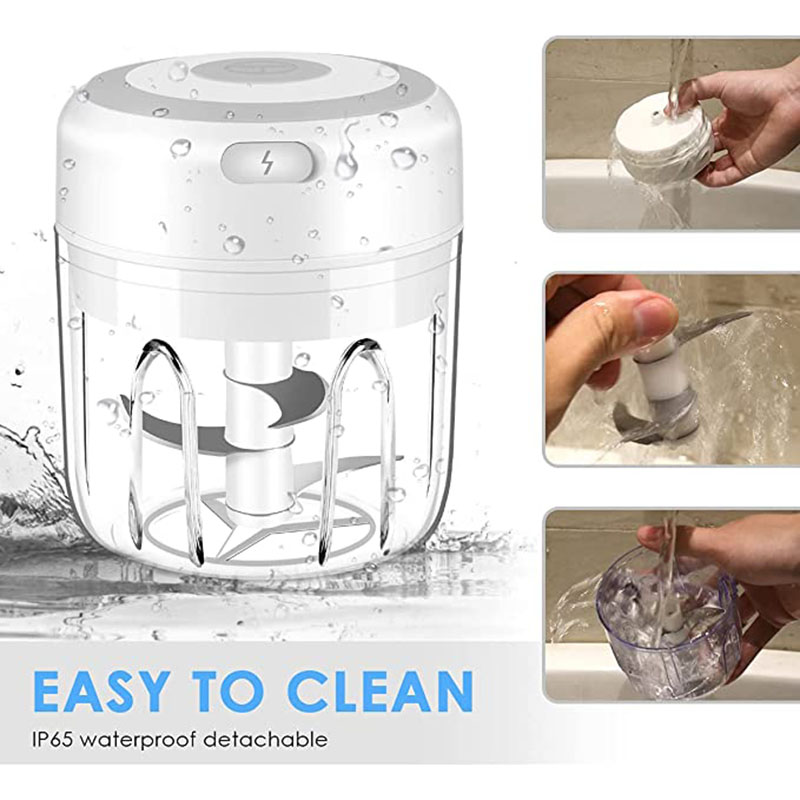 100/250ml mini elétrico alho chopper vegetal pimenta carne gengibre masher máquina resistente durável usb carregamento liquidificadores cozinha