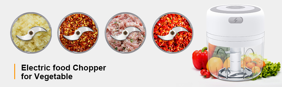 100/250ml mini elétrico alho chopper vegetal pimenta carne gengibre masher máquina resistente durável usb carregamento liquidificadores cozinha