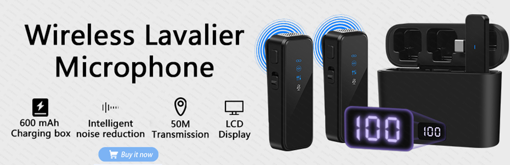 Gravação de vídeo de áudio portátil sem fio microfone de lavalier mini microfone para iphone android transmissão ao vivo gaming phone microfonoe