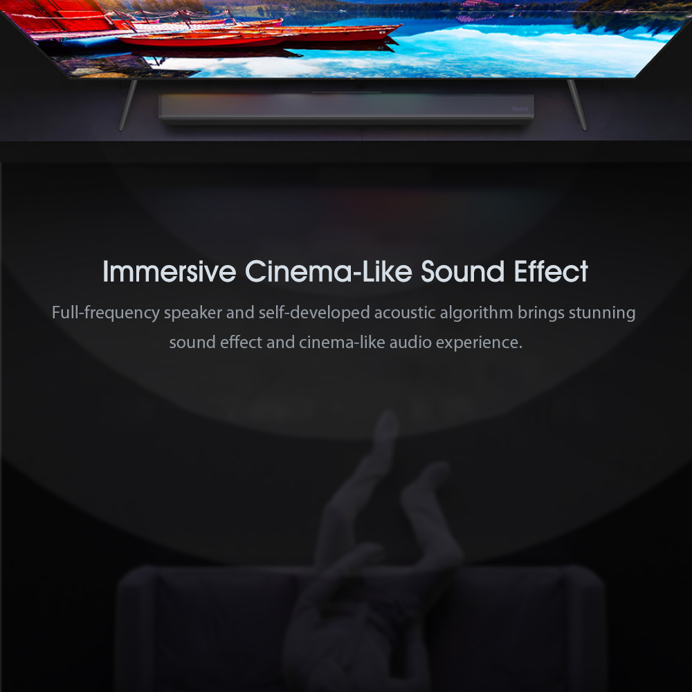 Redmi tv speaker bt tv estéreo soundbar aux 3.5mm com fio bt5.0 sem fio de áudio home theater tv speaker parede-montagem 30w 220v