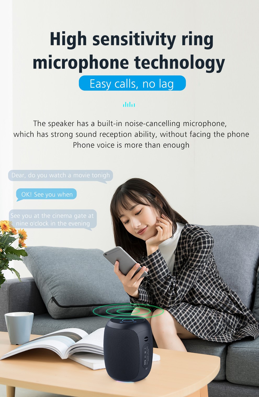 Zealot s53 mini bluetooth speaker portátil sem fio coluna à prova d' água hifi lossless qualidade de som estéreo subwoofer altifalante