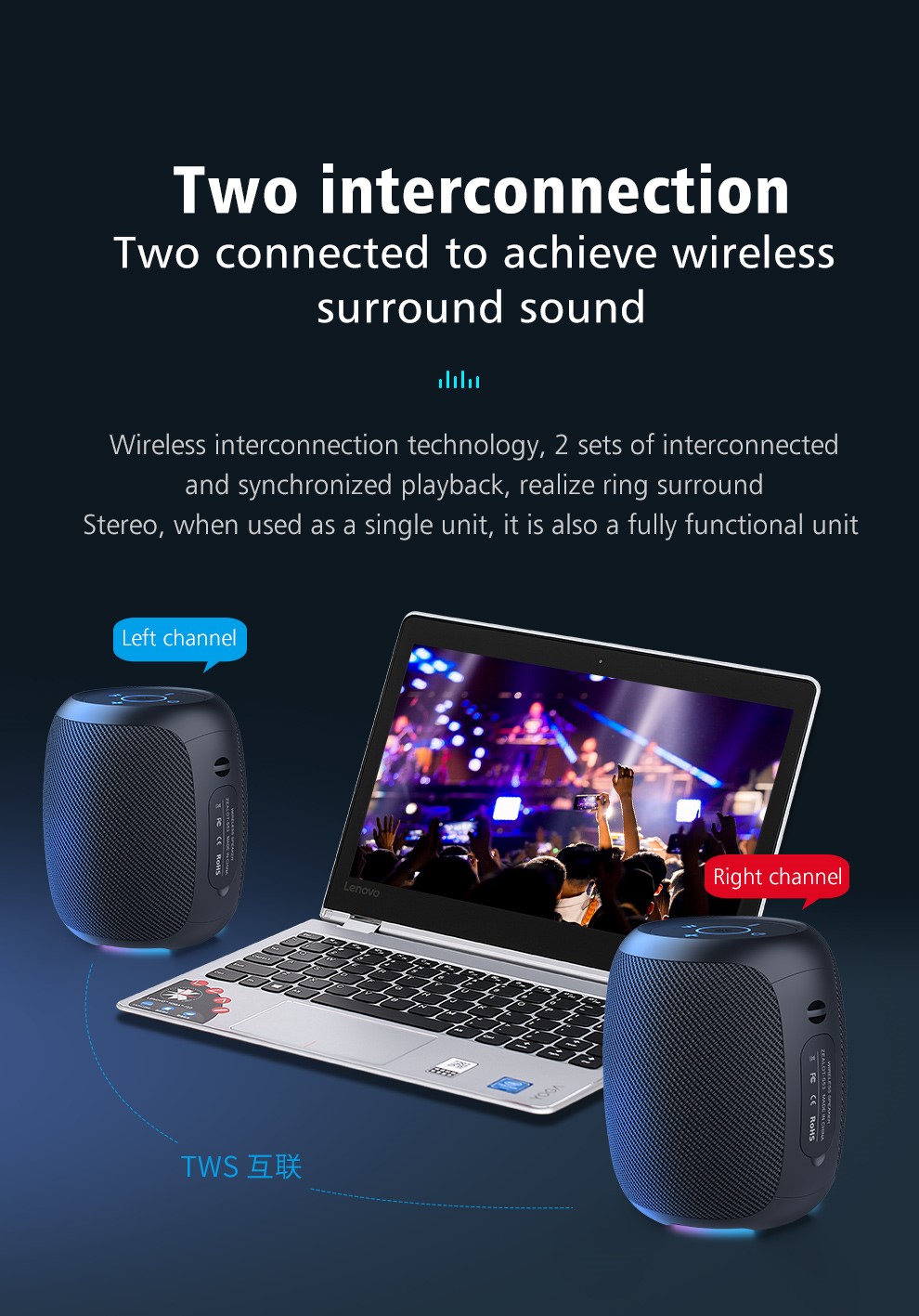 Zealot s53 mini bluetooth speaker portátil sem fio coluna à prova d' água hifi lossless qualidade de som estéreo subwoofer altifalante