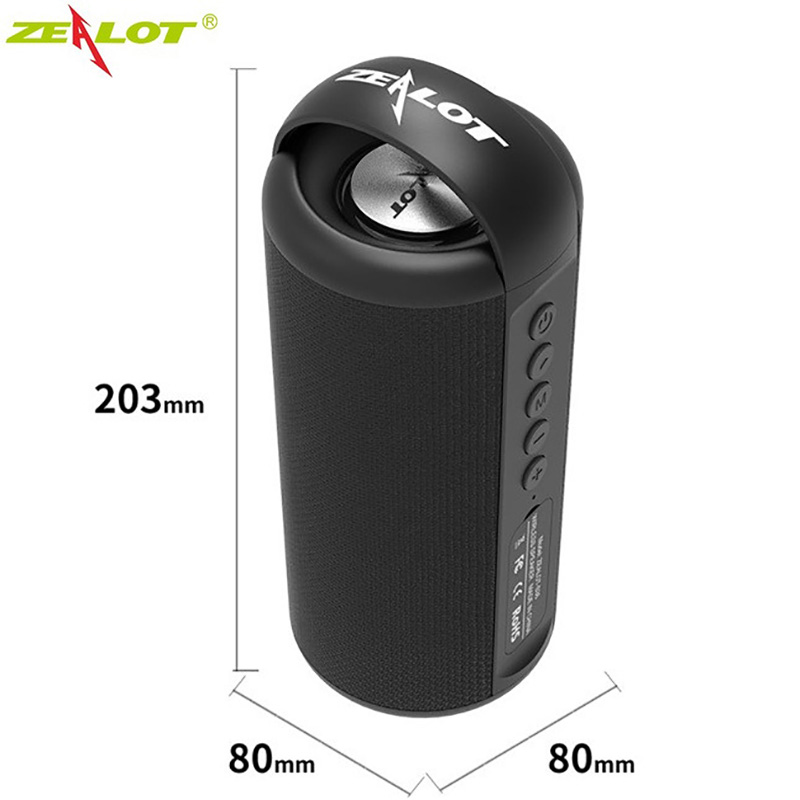 Zealot s53 mini bluetooth speaker portátil sem fio coluna à prova d' água hifi lossless qualidade de som estéreo subwoofer altifalante