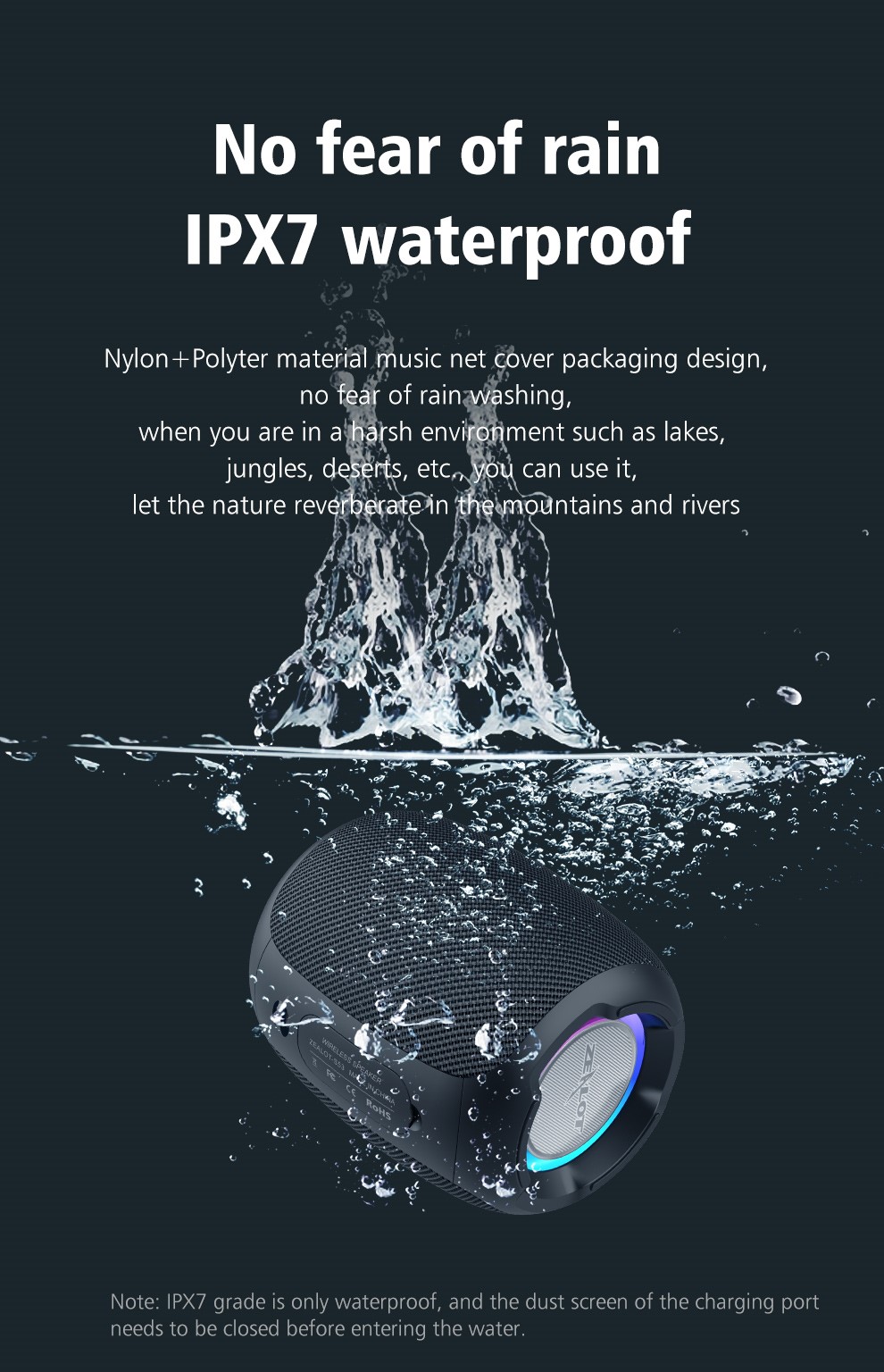 Zealot s53 mini bluetooth speaker portátil sem fio coluna à prova d' água hifi lossless qualidade de som estéreo subwoofer altifalante