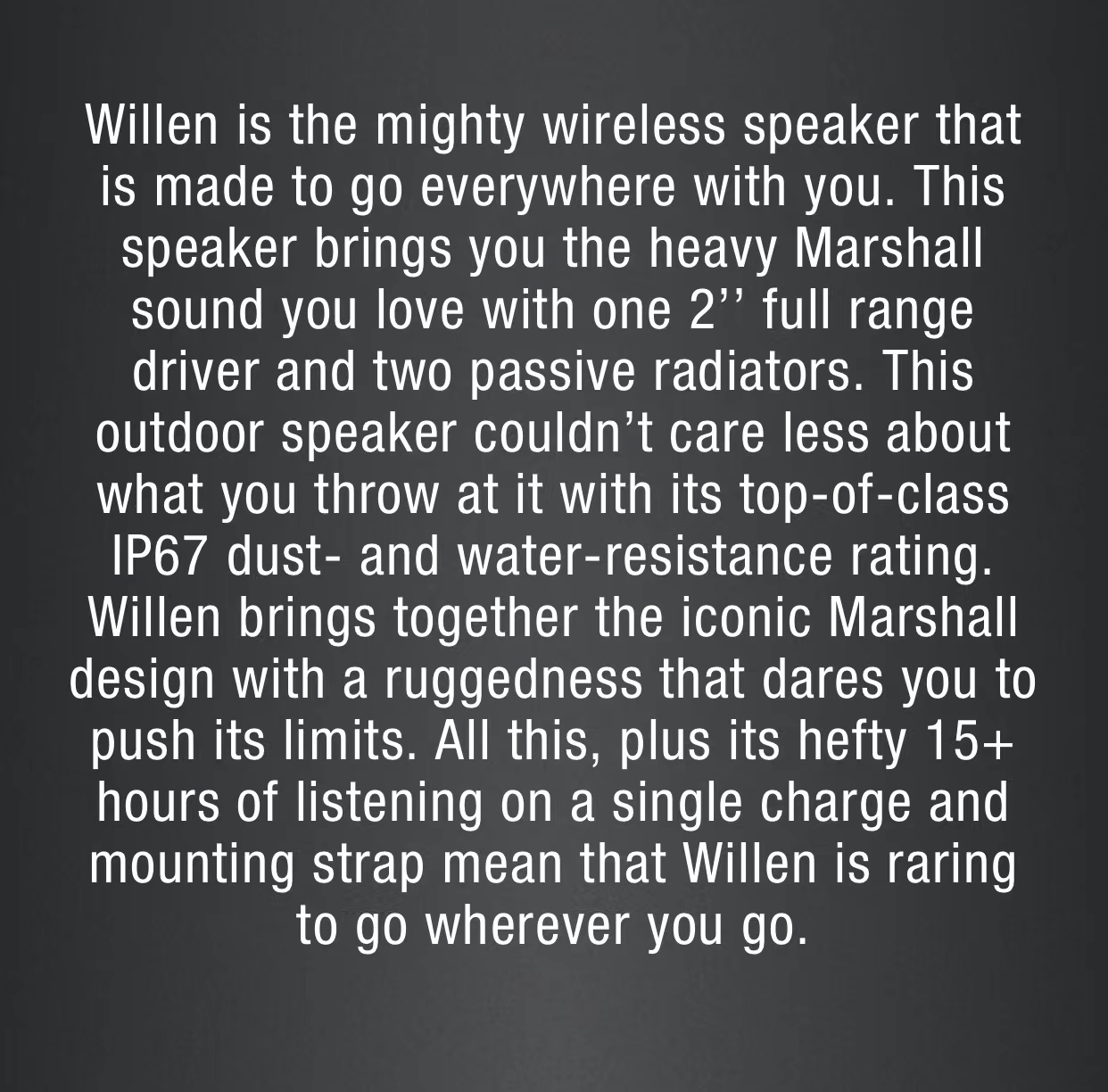 Original marshall willen alto-falante Original marshall willen alto-falante