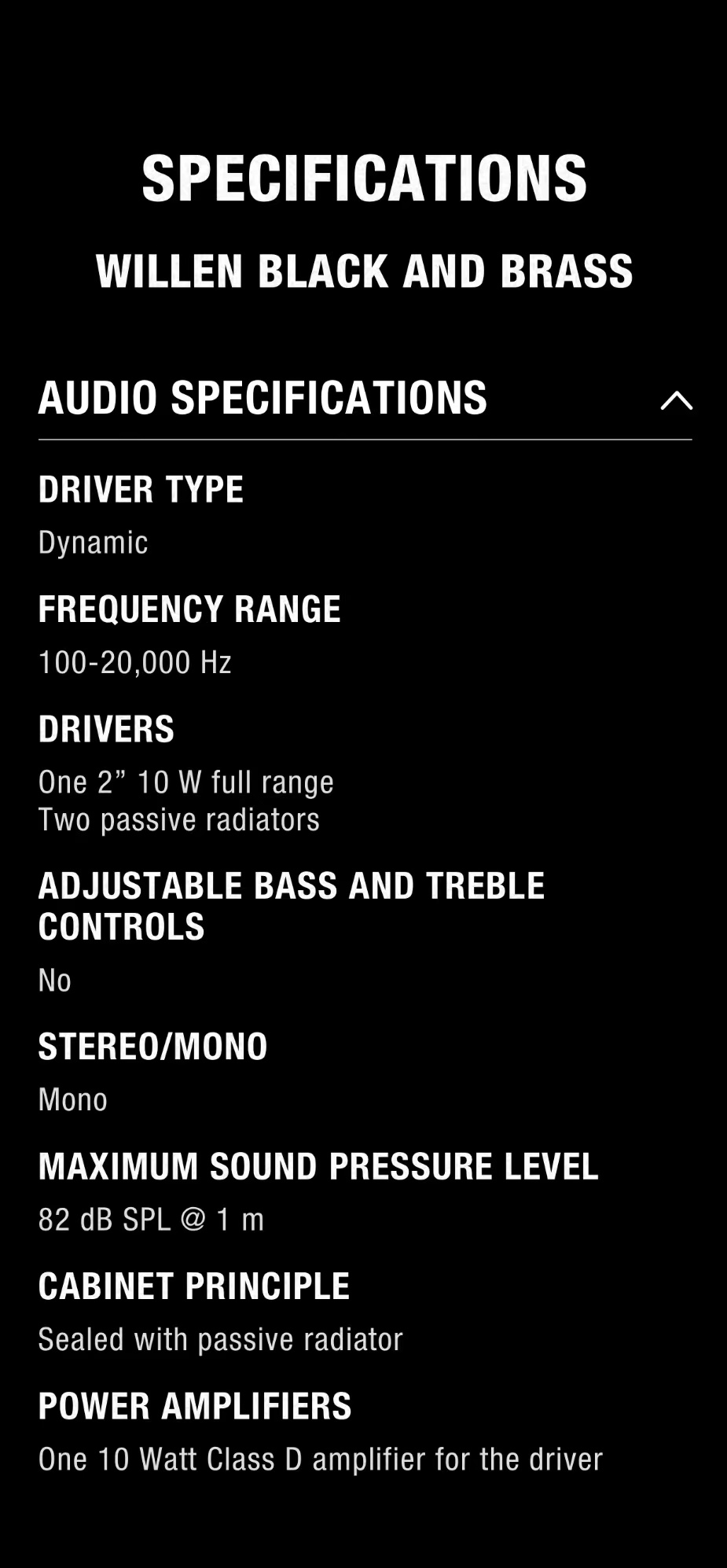 Original marshall willen alto-falante Original marshall willen alto-falante