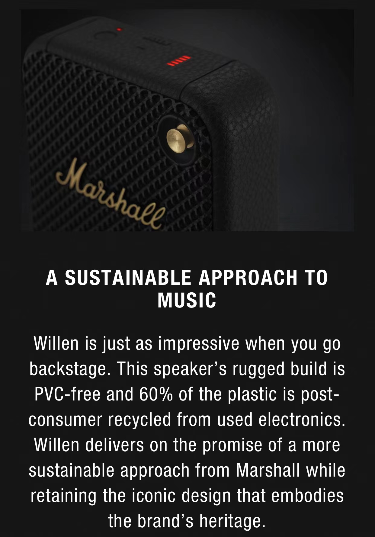 Original marshall willen alto-falante Original marshall willen alto-falante