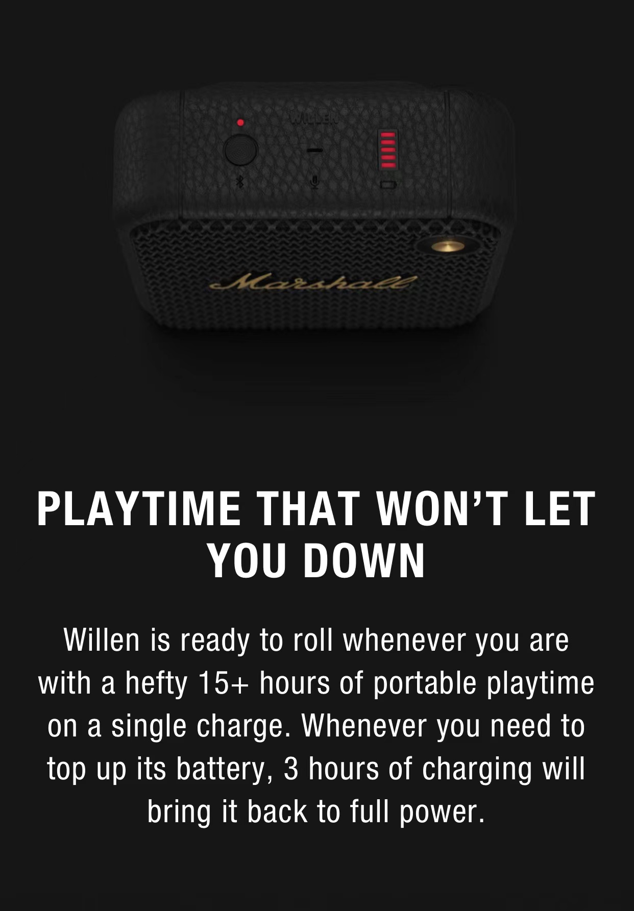 Original marshall willen alto-falante Original marshall willen alto-falante