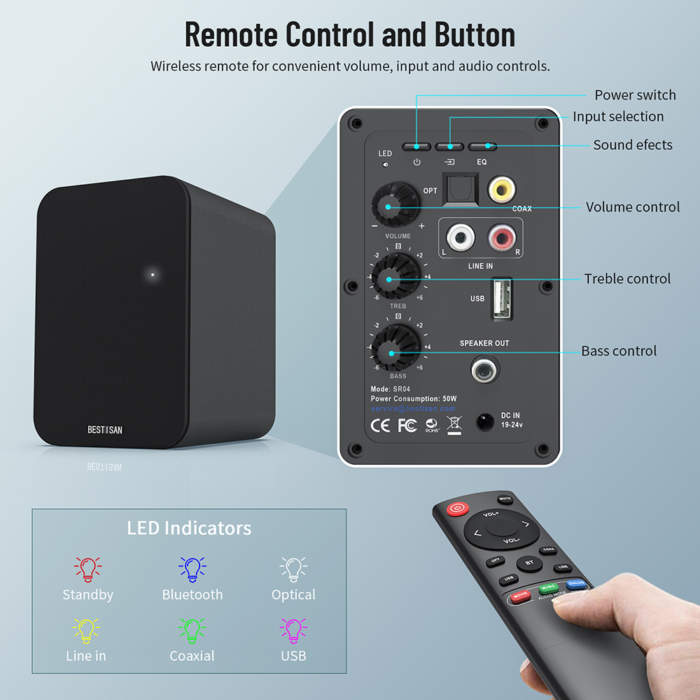 80w subwoofer soundbar