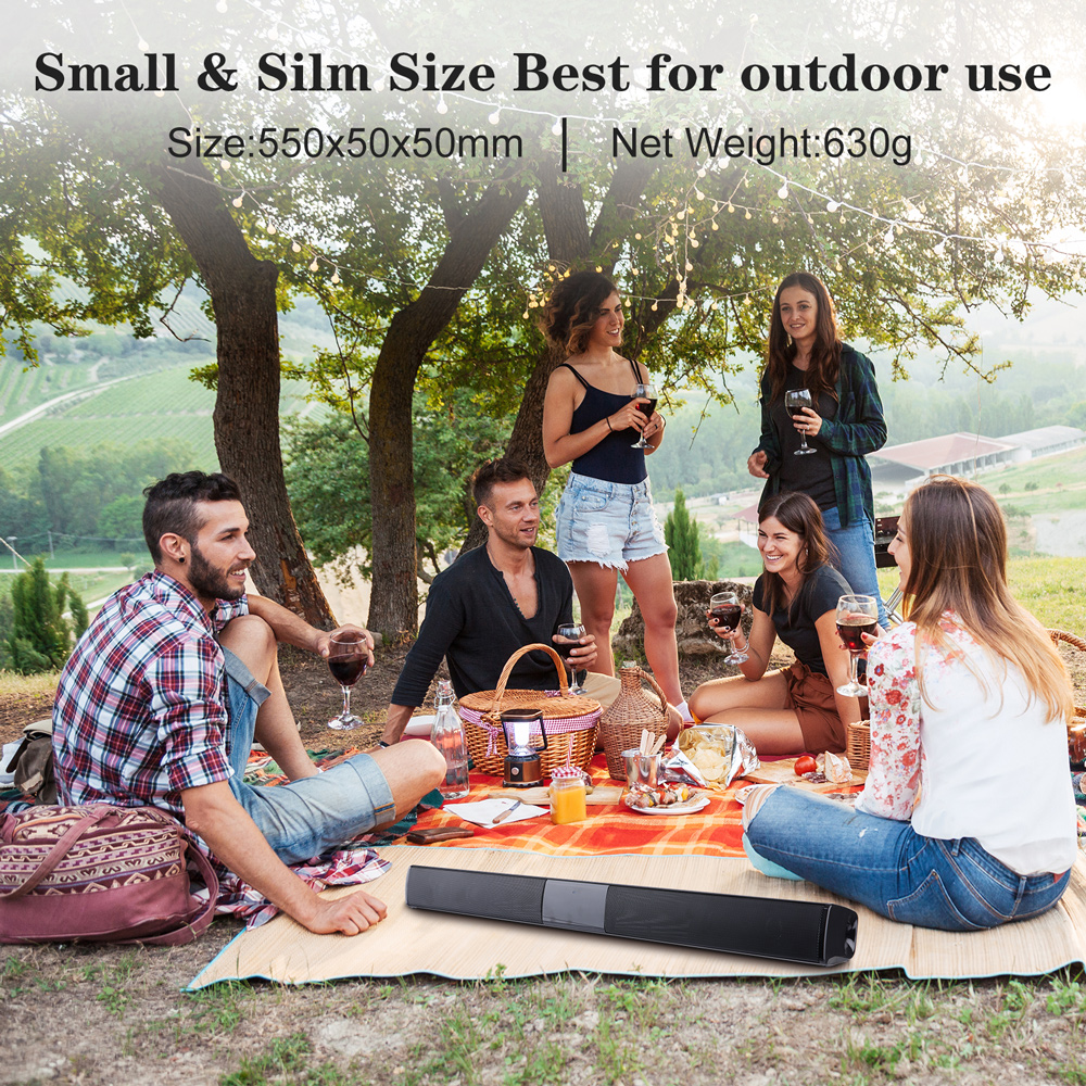 20w soundbar tv sem fio bluetooth-orador