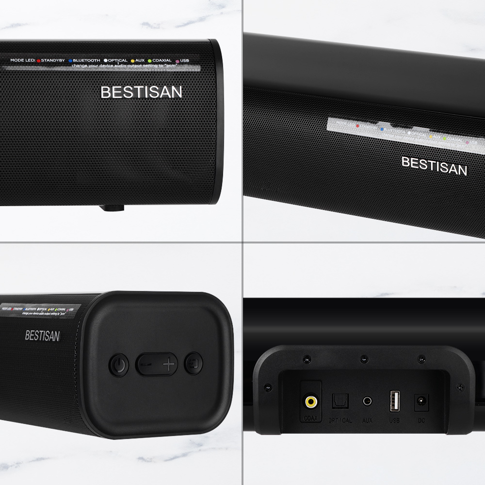 60w soundbar alto-falante hifi 2.0