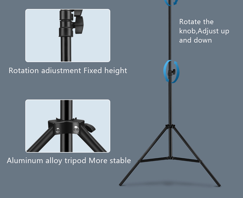 Anel selfie luz fotografia led borda da lâmpada com suporte móvel opcional montagem tripé ringlight para transmissão de vídeo ao vivo