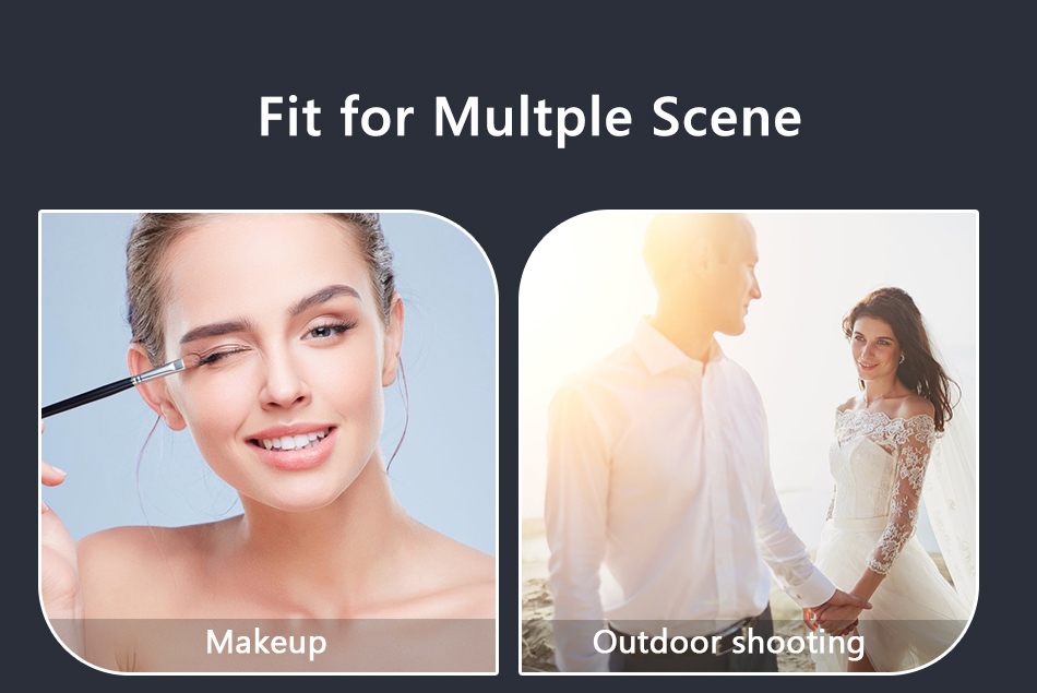 Anel selfie luz fotografia led borda da lâmpada com suporte móvel opcional montagem tripé ringlight para transmissão de vídeo ao vivo